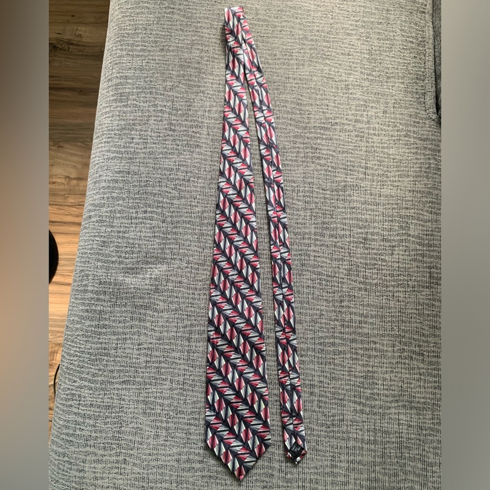 Pink, Black, and White Neck Tie by Bill Robinson